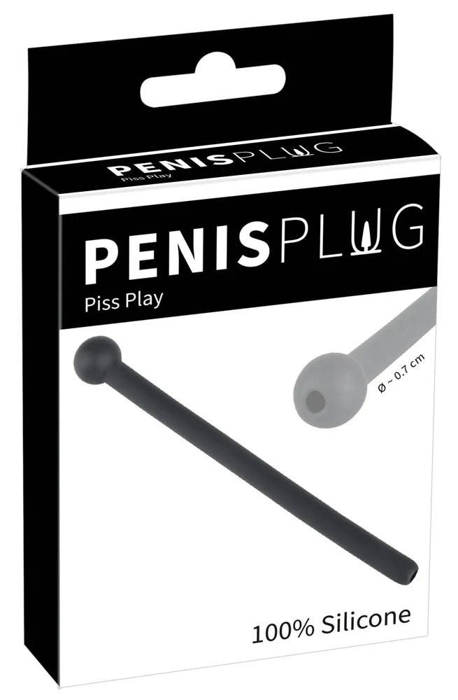 Penis plug van siliconen 11,8 cm