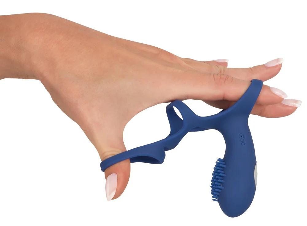 Penismanchet met vibrator en rasterstructuur