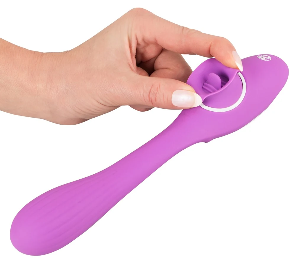 Buigbare vibrator met likfunctie