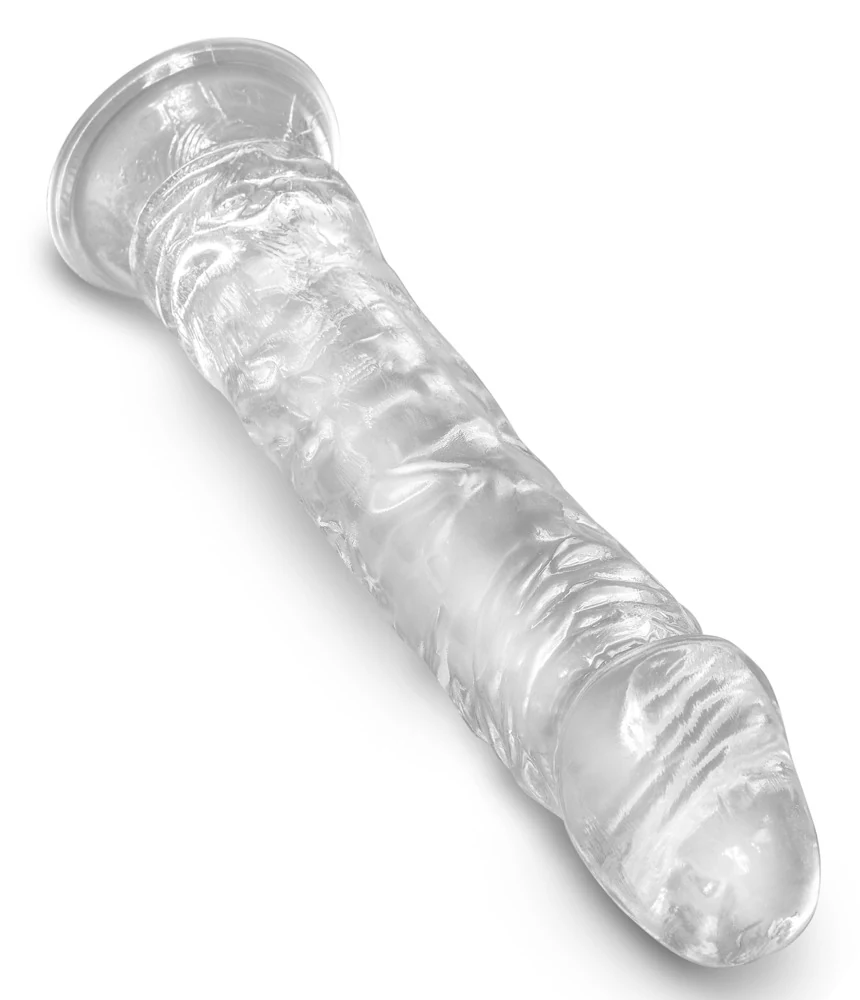 King Cock Clear 8 inch transparante dildo met zuignap