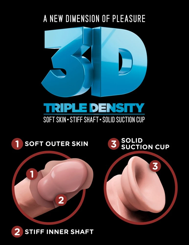 King Cock Plus Triple Density dildo 18,4 cm