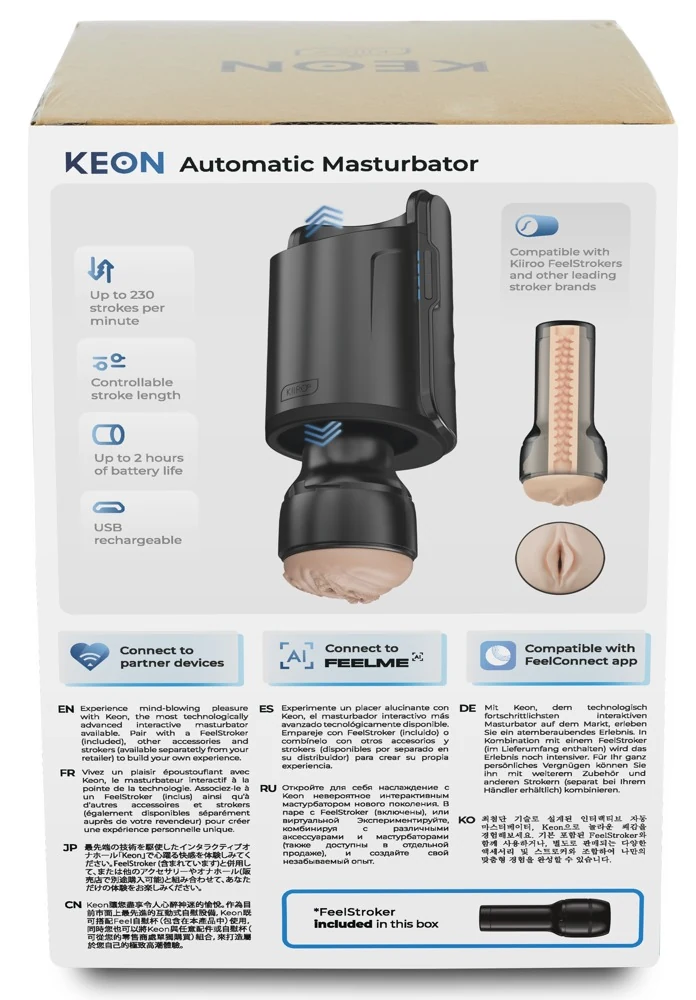 Kiiroo Keon WiFi Combo Set met FeelStroker