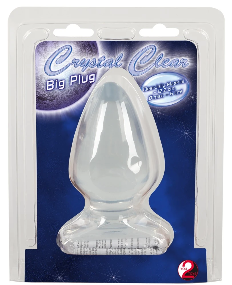 Crystal Clear Big Plug transparante anaalplug