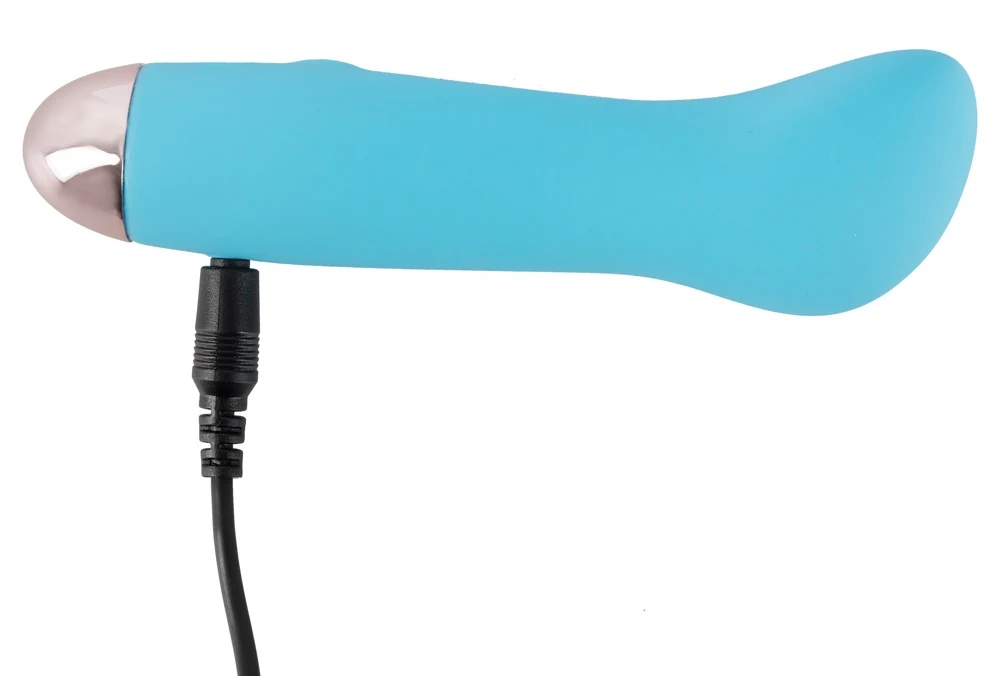 Blauwe minivibrator oplaadbaar en waterdicht
