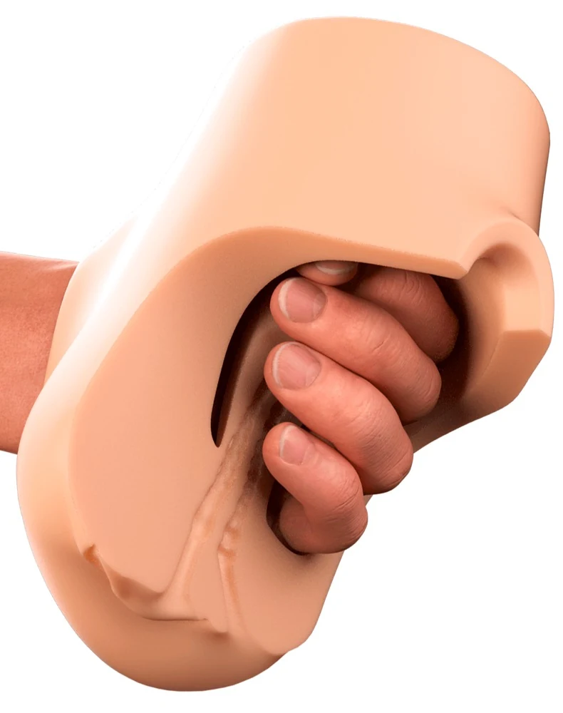 PDX Plus Double Pounder Vibrating Squeeze Stroker