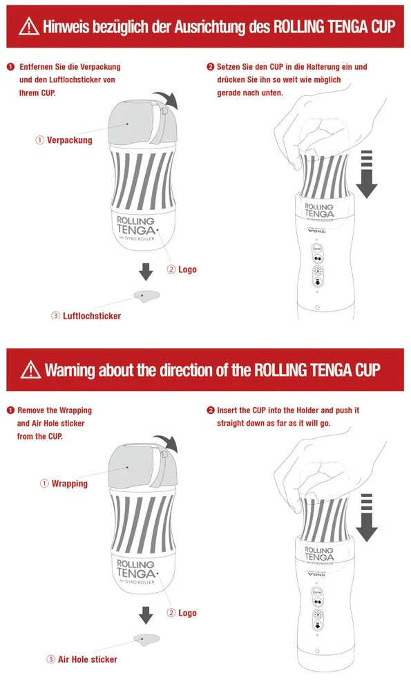 Tenga Vacuum Gyro Roller met Rolling Cup