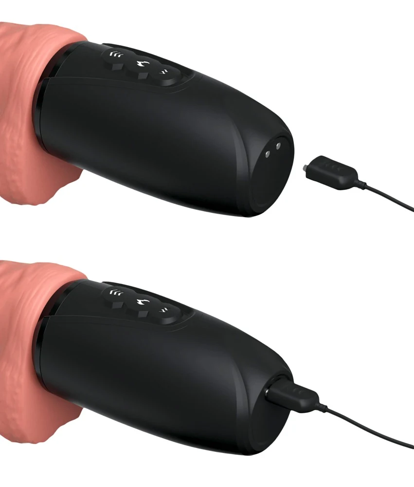 Levensechte penis vibrator met warmte en stootfunctie