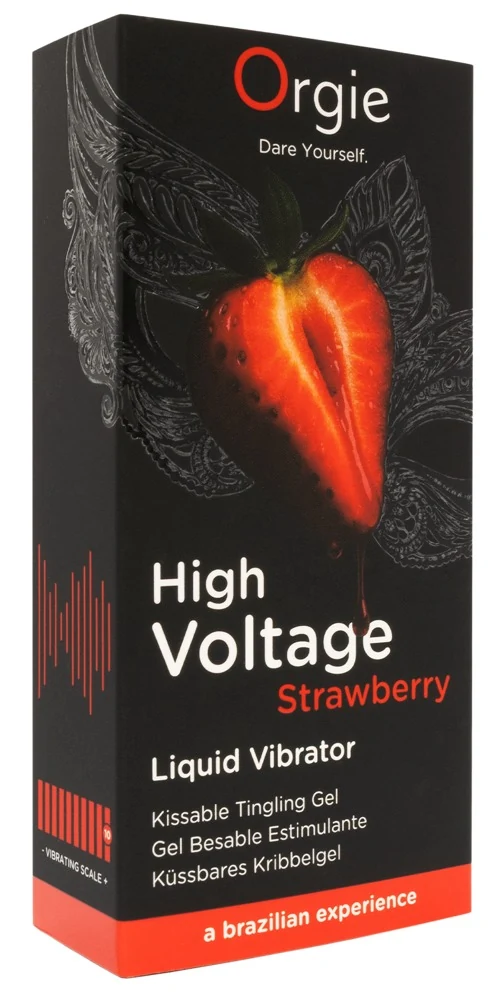 Orgie High Voltage Strawberry Liquid Vibrator 15 ml