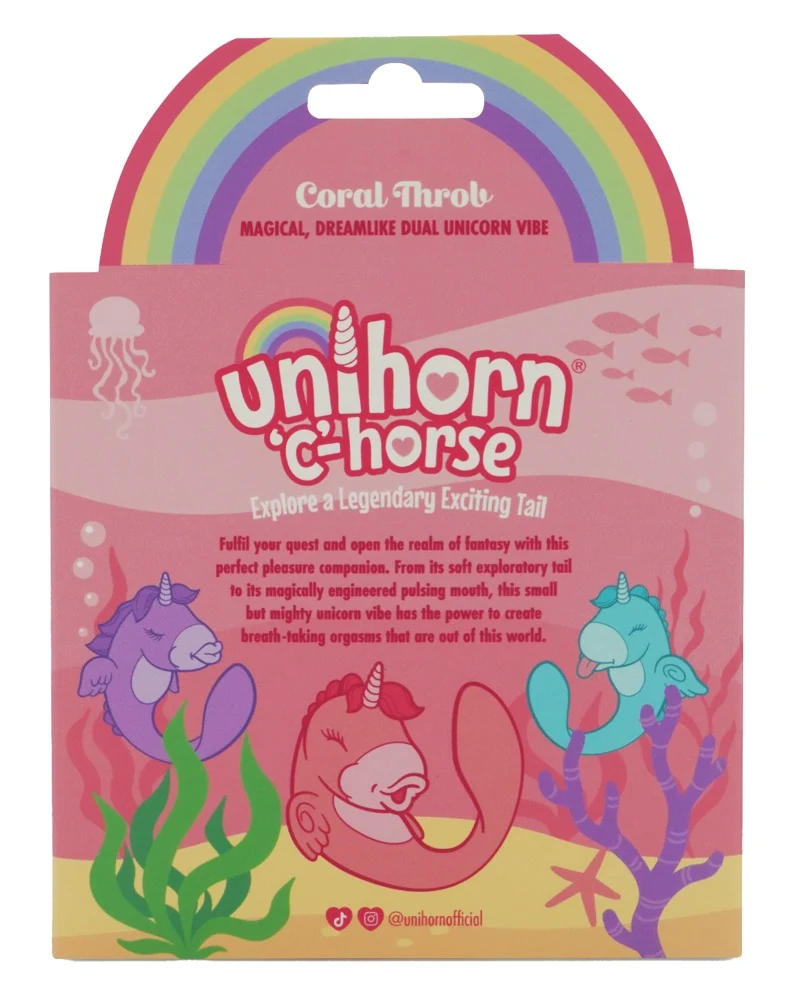 Unihorn C-Horse Coral Throb dubbele vibrator