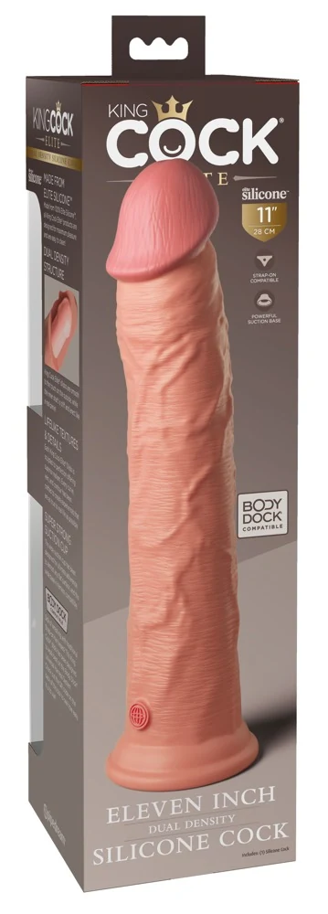 King Cock Elite dual density siliconen dildo 29,5 cm