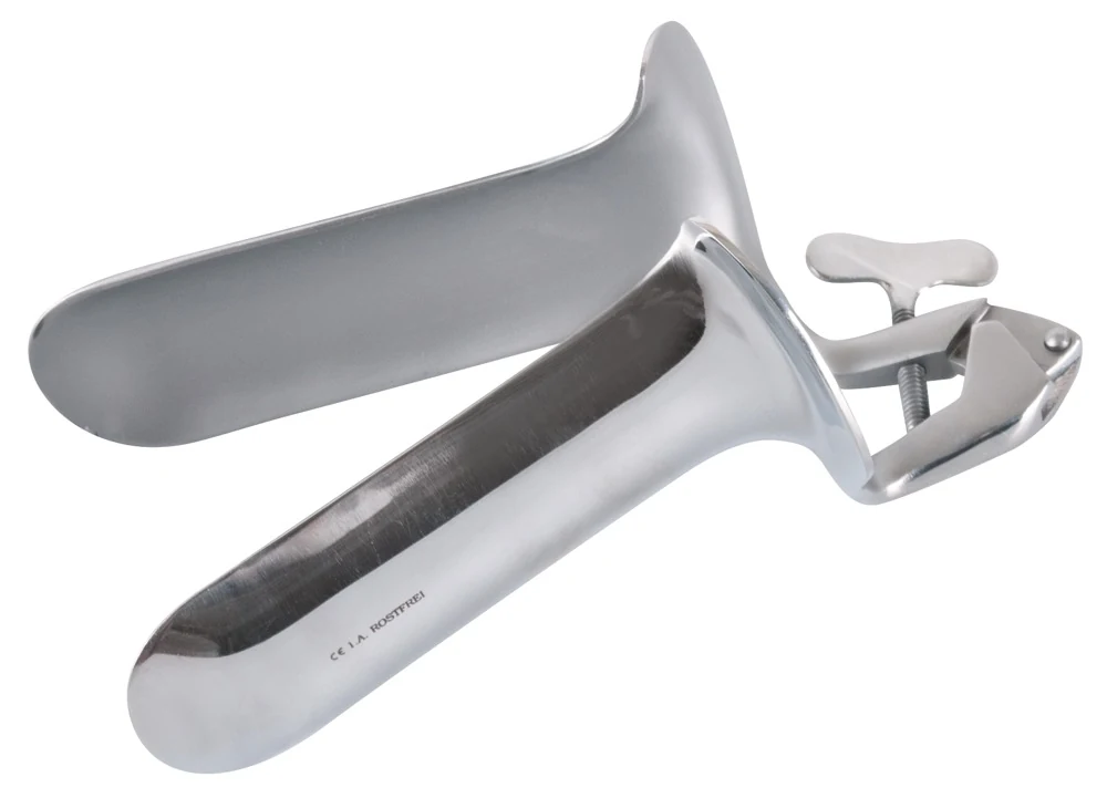 RVS speculum met stelschroef