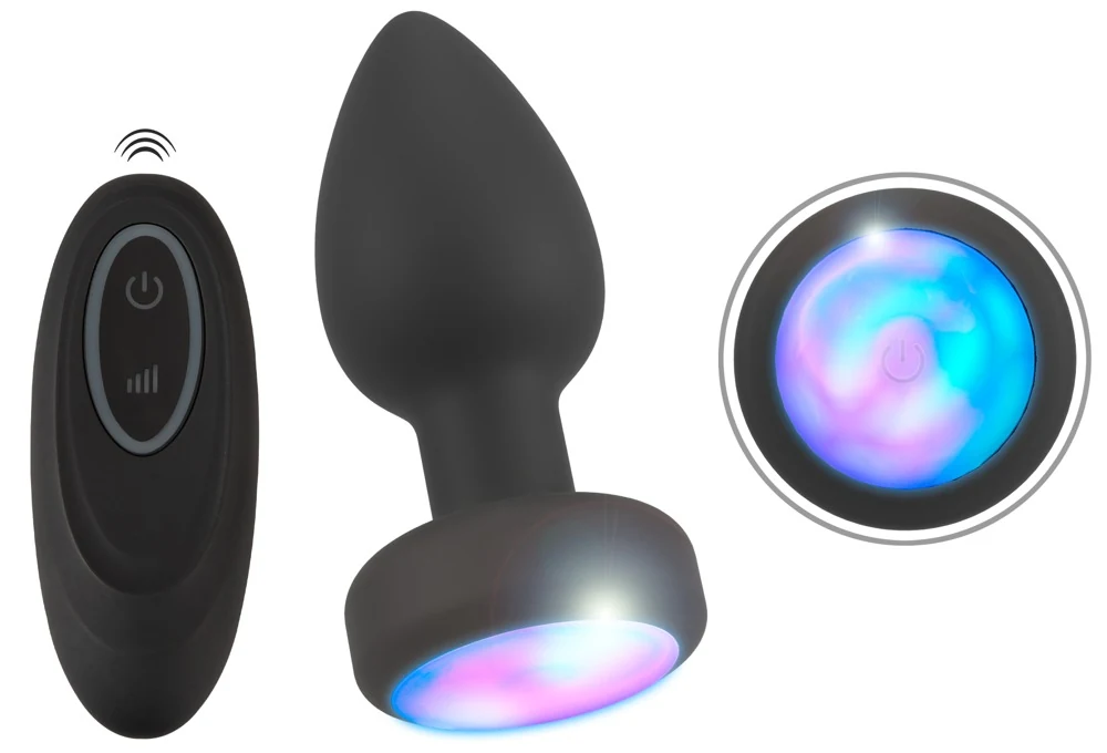 ANOS RC Flashing Butt Plug met Vibratie