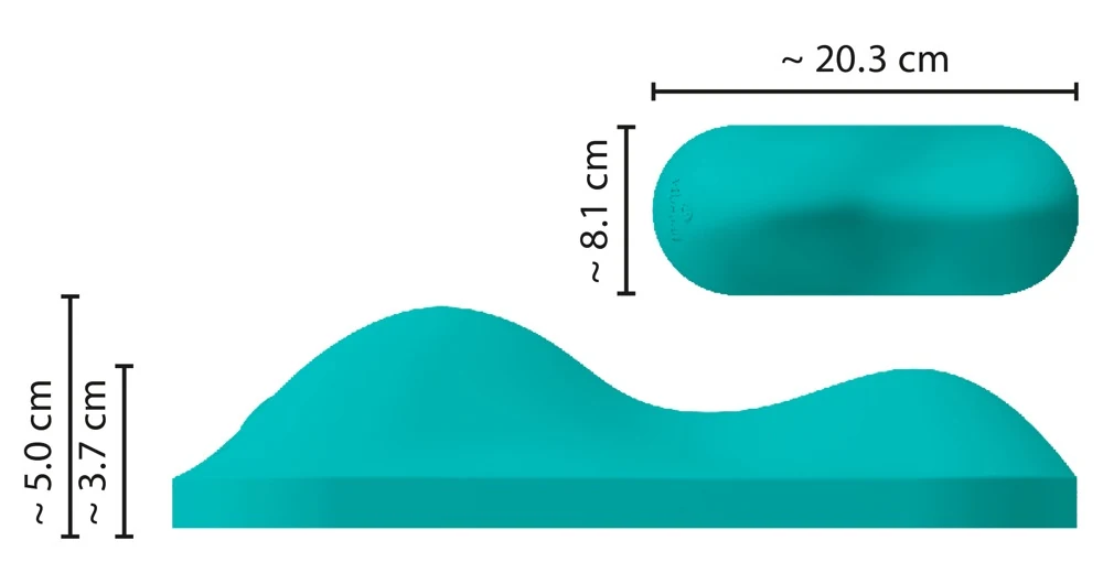 Compact vibratiekussen met afstandsbediening