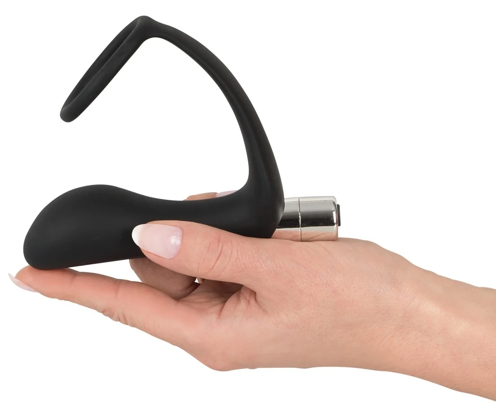 Vibroplug met penisring en perineumbrug
