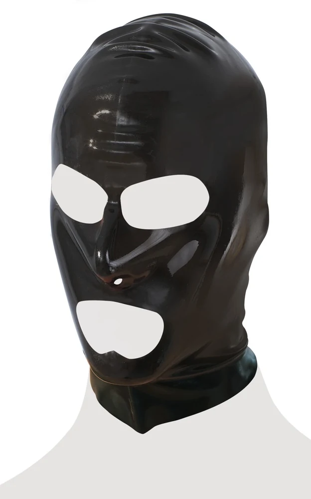 Latex hoofdmasker met openingen