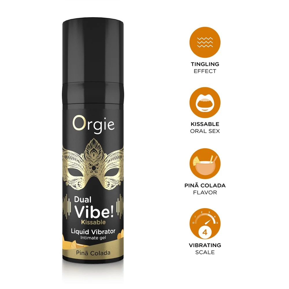 Orgie Dual Vibe intieme gel Piña Colada 15 ml