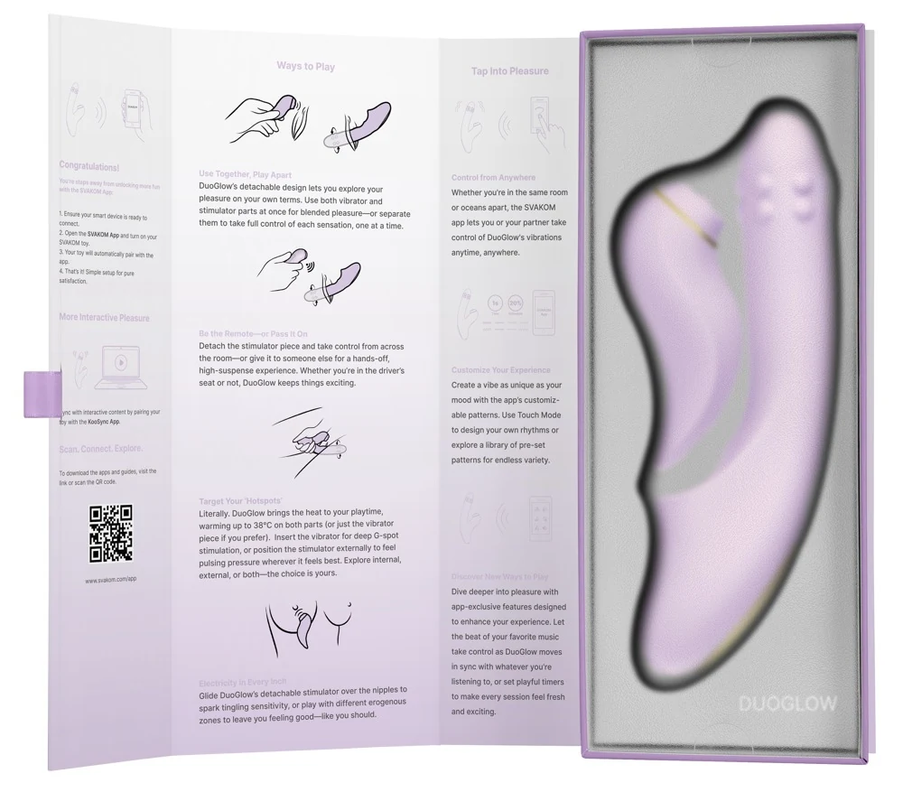 SVAKOM DuoGlow dubbele vibrator met app