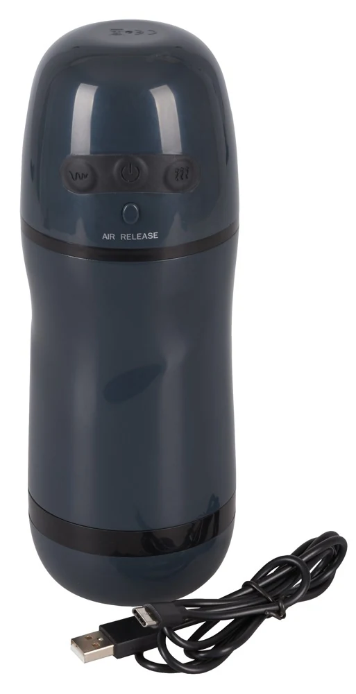 Masturbator met vibratie en zuigfunctie