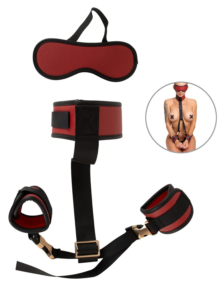 Bad Kitty Neck to Pols Bondage Set