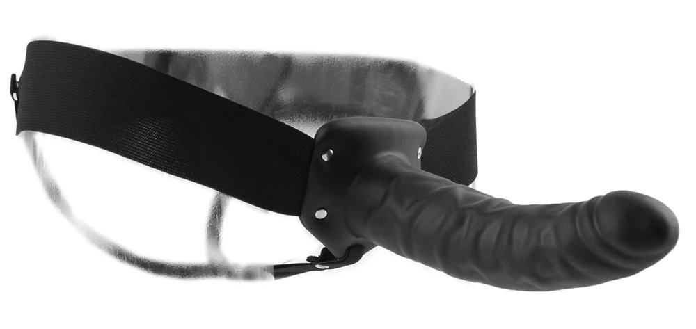 Holle natuurlijke dildo met verstelbare band