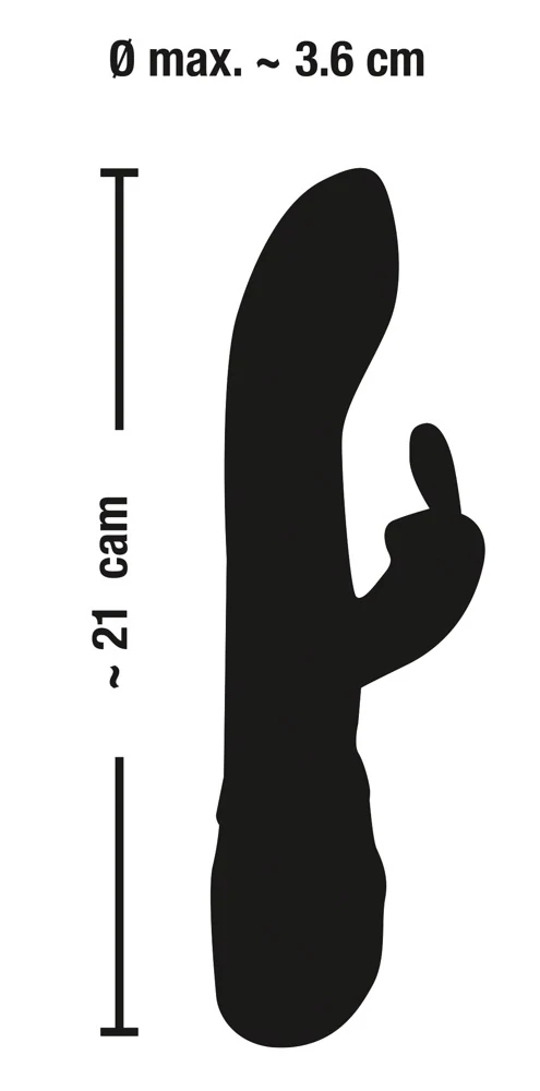Fluweelzachte rabbit vibrator oplaadbaar