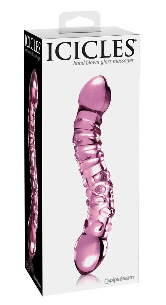 Handgemaakte glazen dildo 19,5 cm