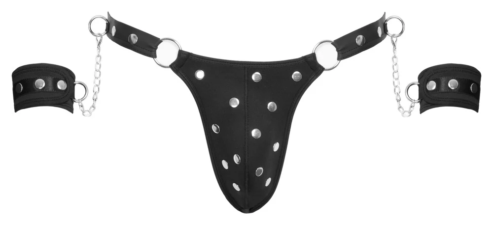 Svenjoyment Bondage Rio String met Handboeien