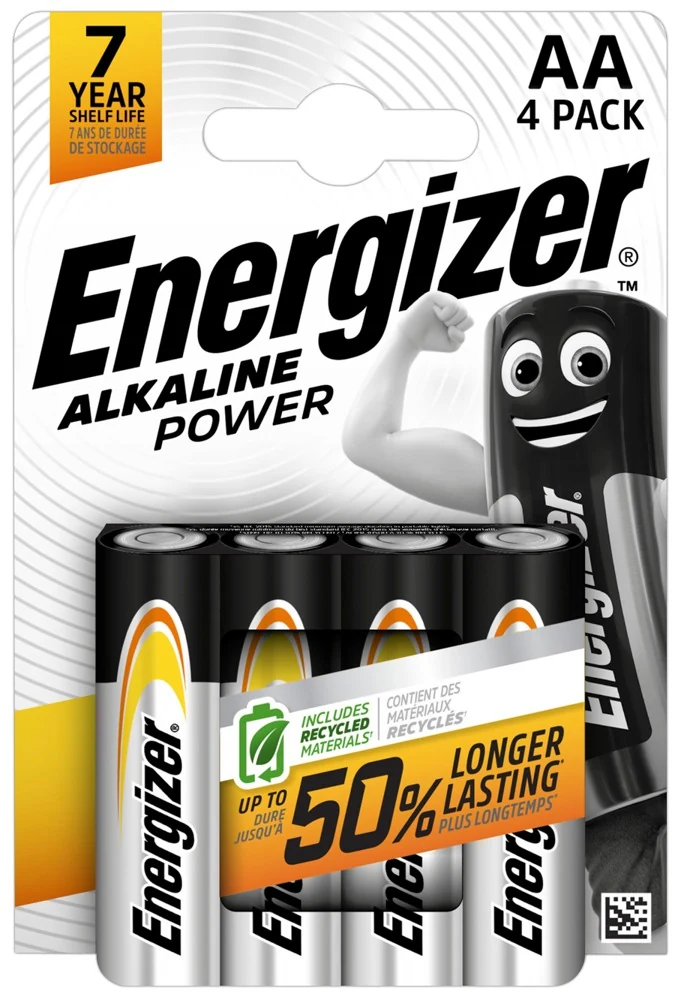 Energizer AA alkalinebatterijen 4-pack