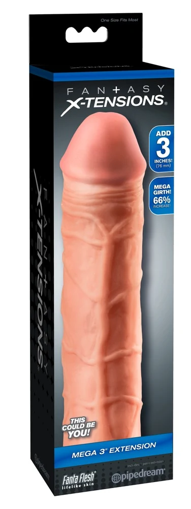 Penisschede met verlenging en verdikking 22,8 cm