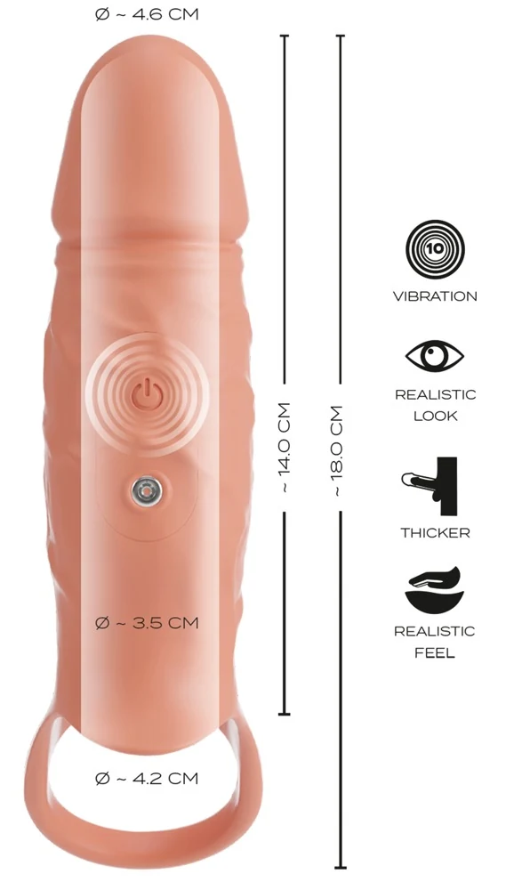 Realistixxx RealSleeve Close vibrerende penisschede