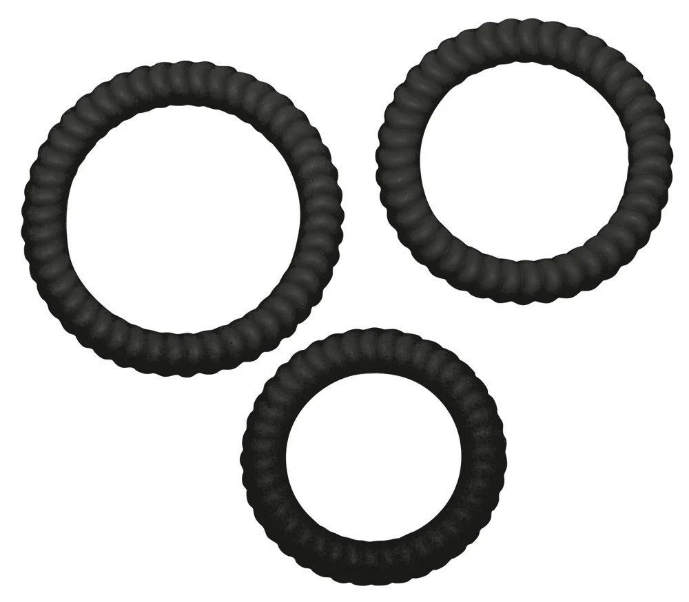 Siliconen penisringen set 3-delig