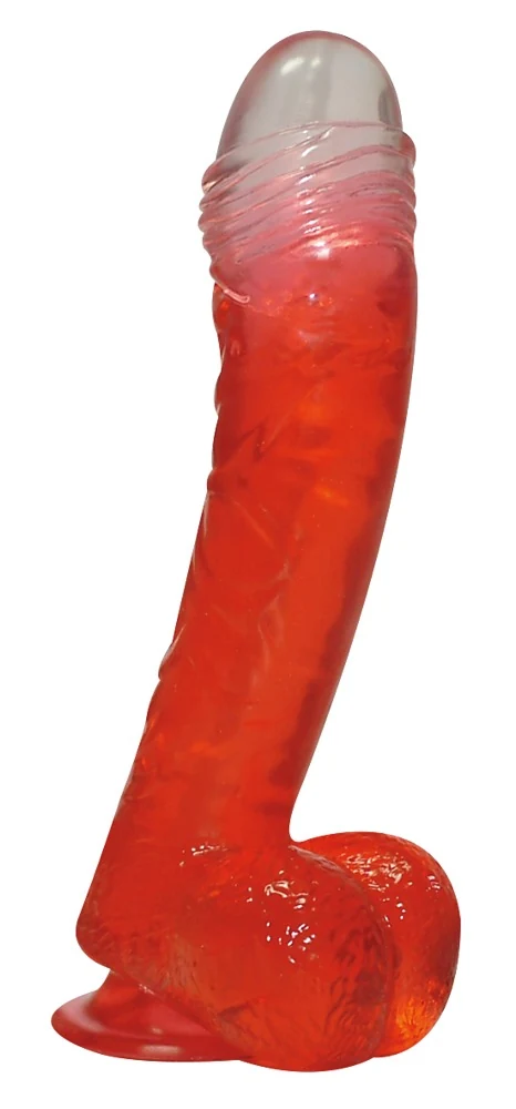 Flexibele buttcock dildo met zuigvoet 17 cm