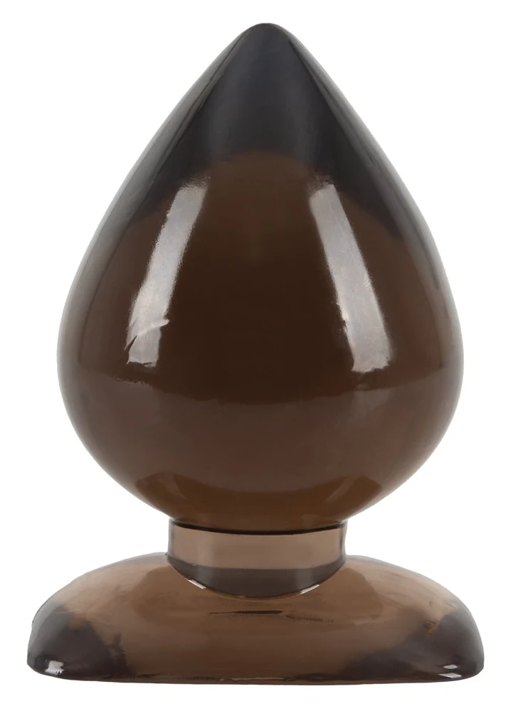 Buttplug zwart transparant 13 cm