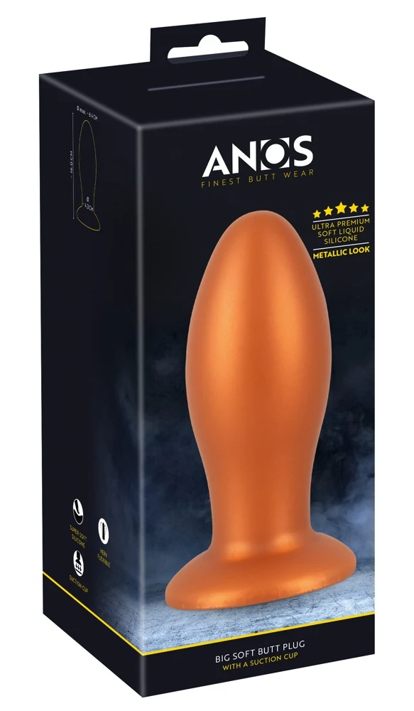 ANOS Big Butt Plug met Zuignap XL