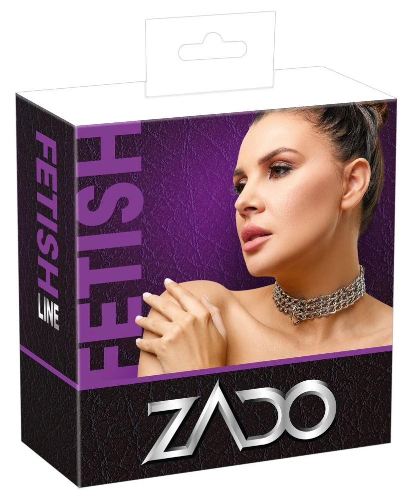 ZADO leren halsband met kettingen