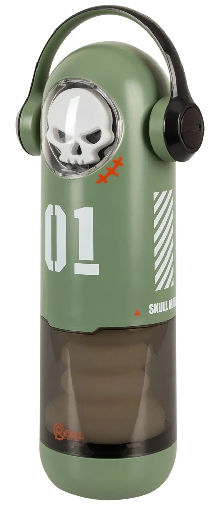 Rebel Skull masturbator met vibratie, warmte en massage
