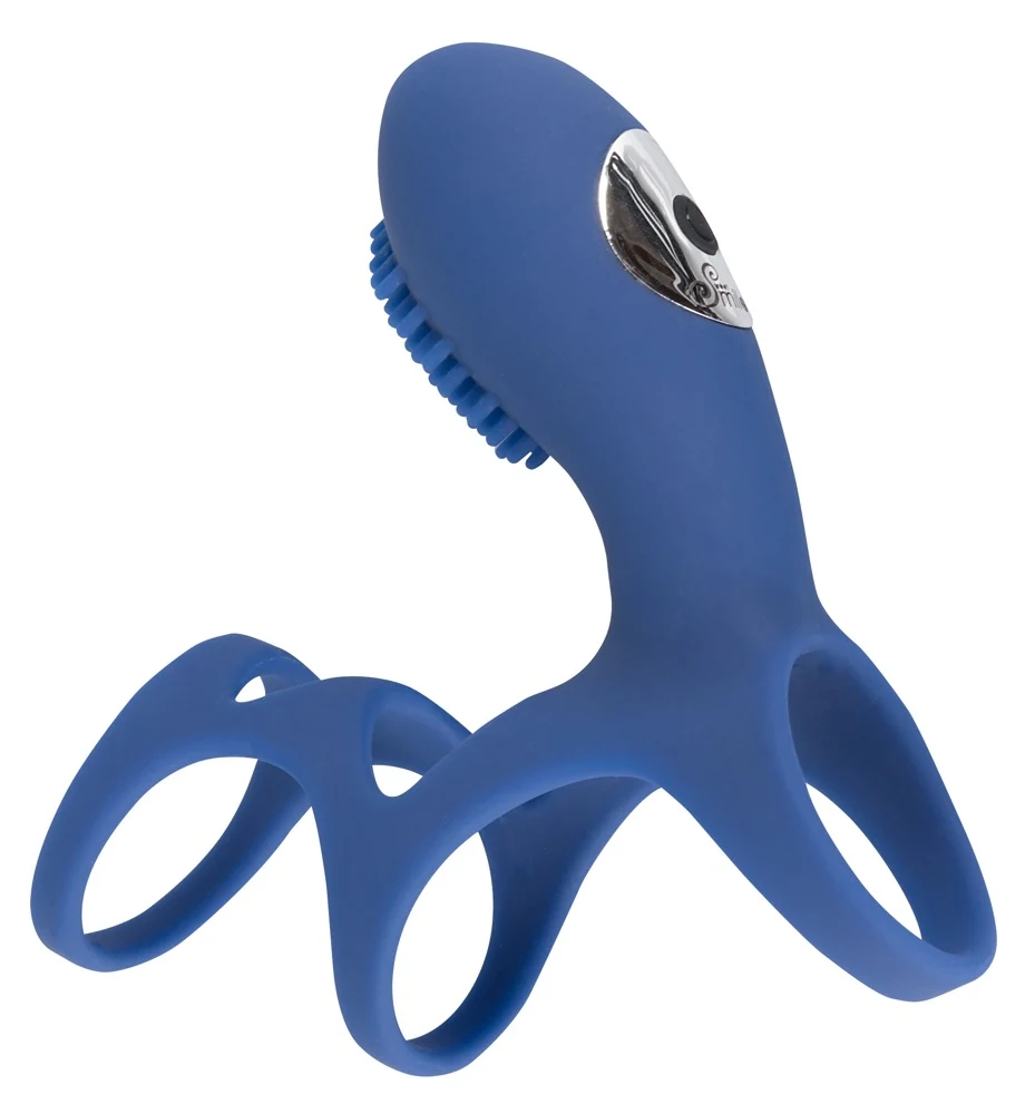 Penismanchet met vibrator en rasterstructuur