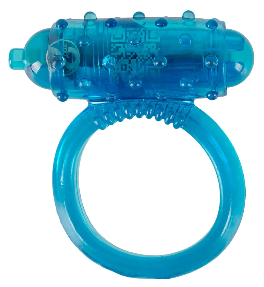 Cockring met verwijderbare minivibrator