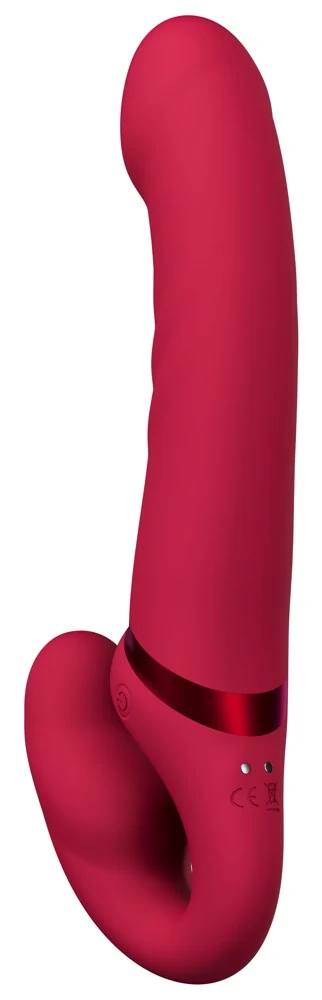 Lovense Lapis app controlled strapless strap-on