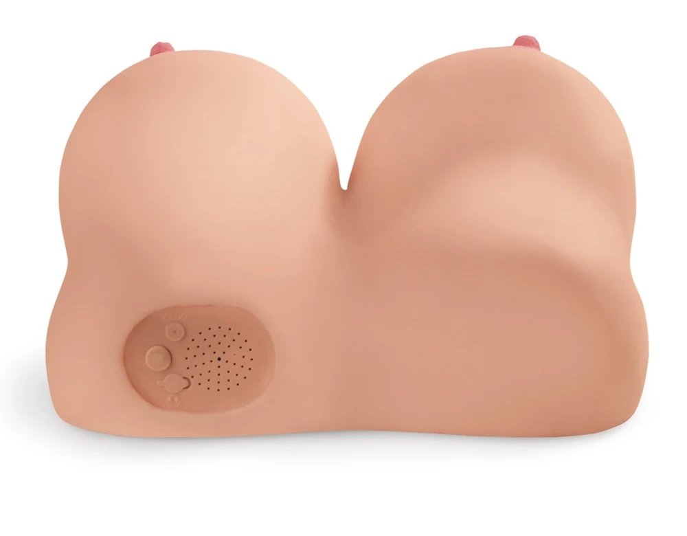 Interactive Titty Fuck-Her vibro-masturbator