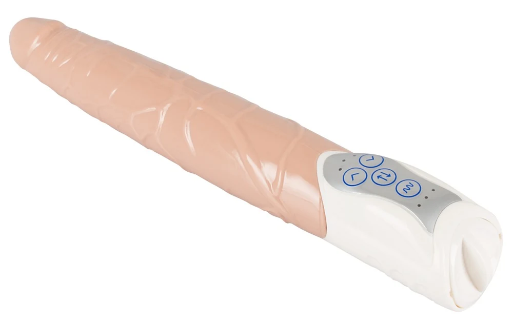 Realistische vibrator met duwfunctie