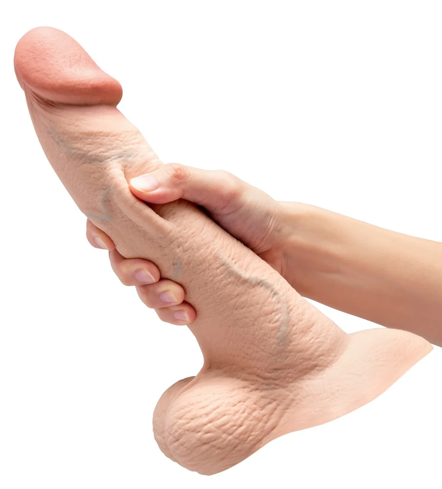 b-vibe 10 inch curvy dildo met zuigvoet