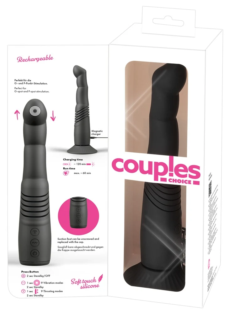 G en P-Spot Thrusting Vibrator met Zuigbasis