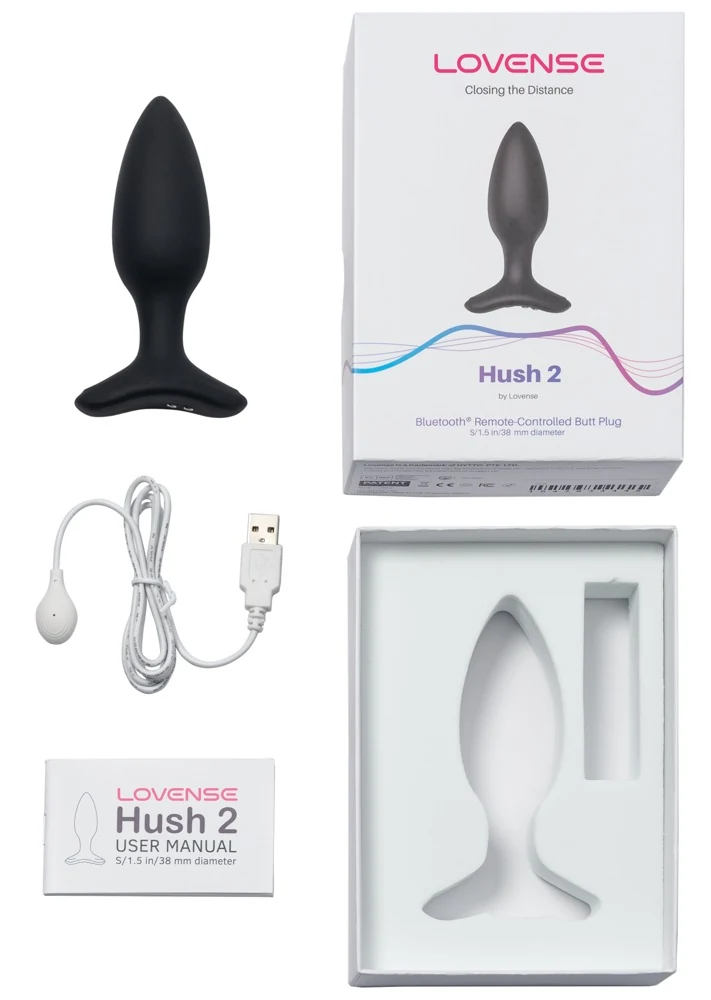 Lovense Hush 2 Buttplug M met App
