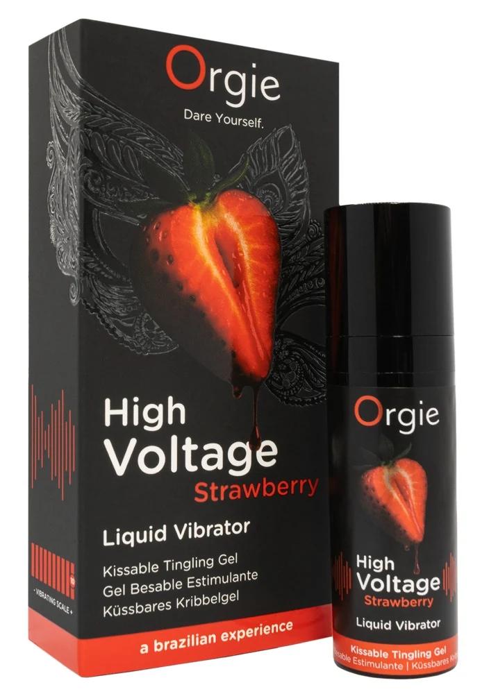 Orgie High Voltage Strawberry Liquid Vibrator 15 ml