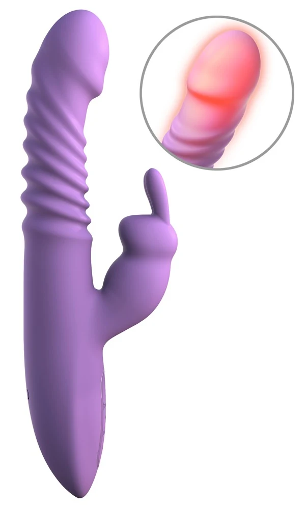 Rabbit vibrator met verwarming en stuwfunctie