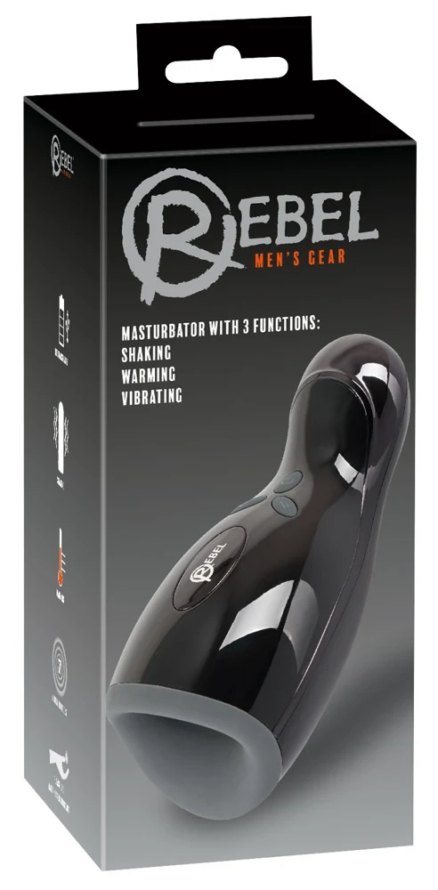 Masturbator met vibratie, warmte en beweging