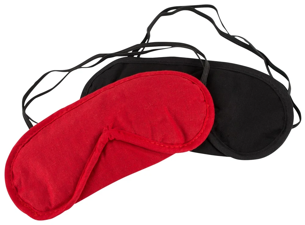 Dubbelpak blinddoeken rood en zwart
