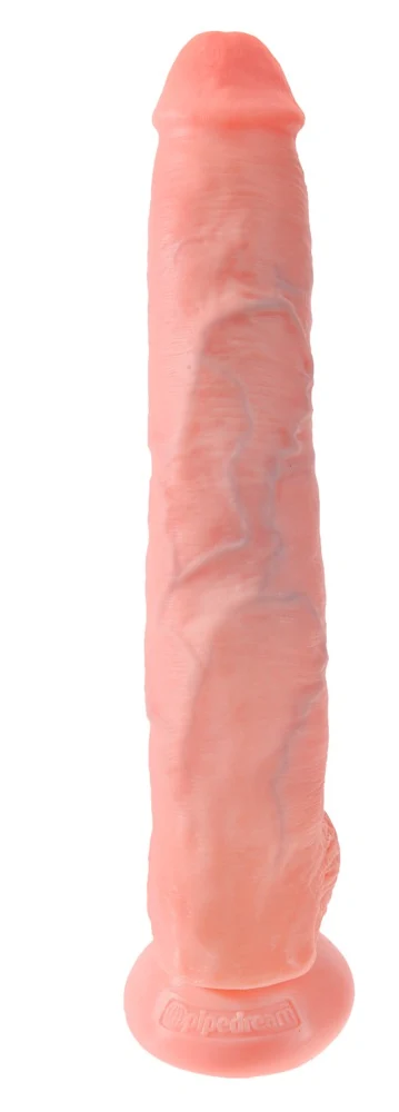 Realistische dildo met zuigvoet 35,6 cm