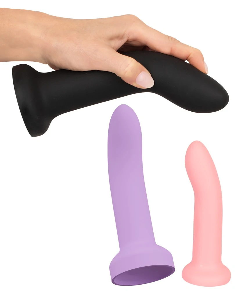 You2Toys strap-on set met 3 siliconen dildo's